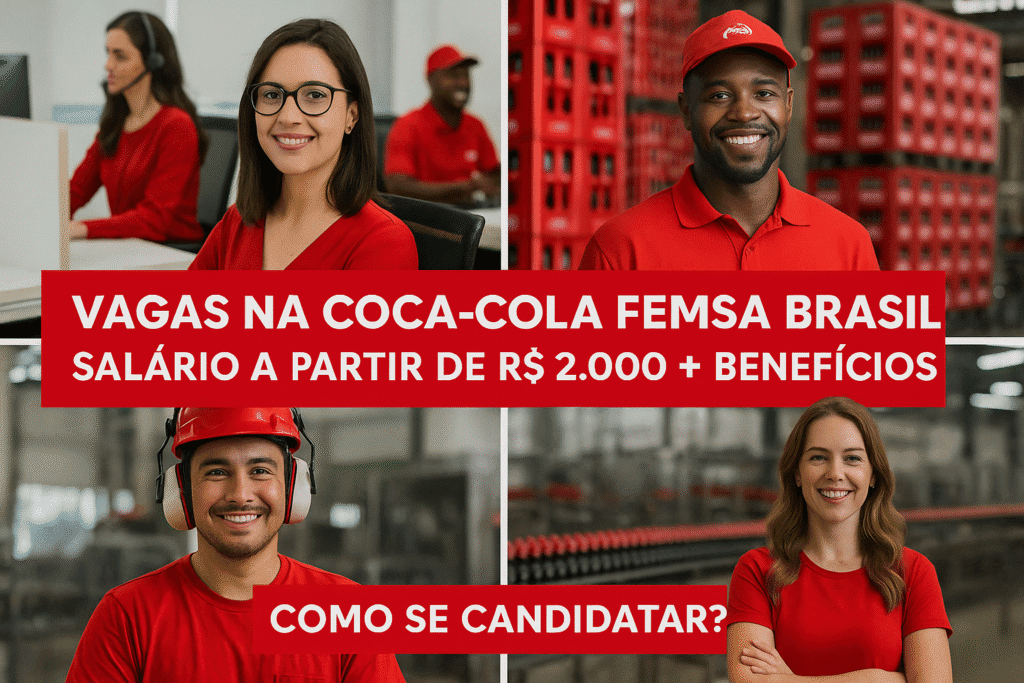 Vagas na Coca-Cola FEMSA Brasil